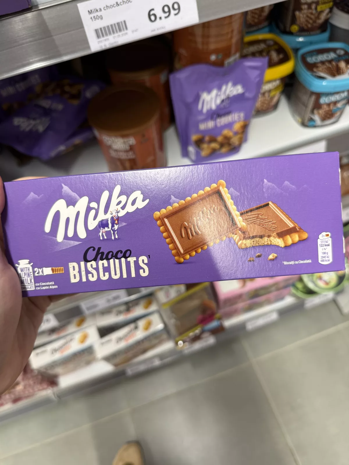 Milka Choco Biscuits / Biscuiți cu Ciocolată | 150g