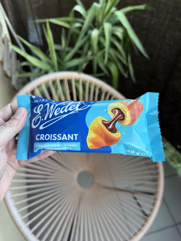 E.Wedel Croissant z nadzieniem o smaku czekoladowym | 48g