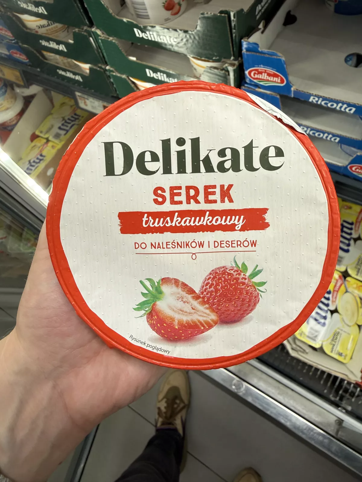 Delikate Serek truskawkowy do naleśników i deserów | 385g