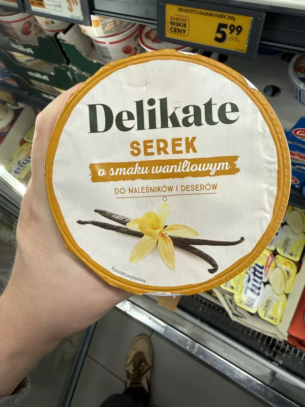 Delikate Serek o smaku waniliowym do naleśników i deserów | 400g