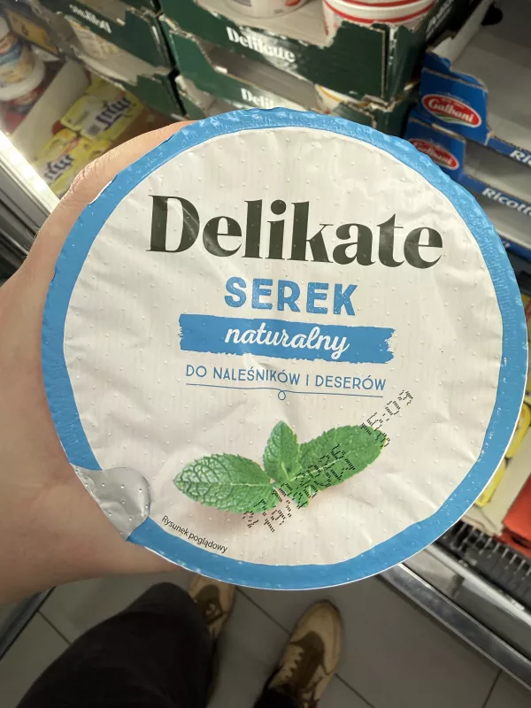Delikate Serek naturalny do naleśników i deserów | 400g