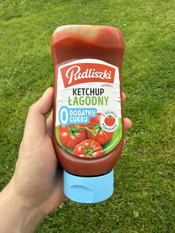 Pudliszki Ketchup Łagodny 0 dodatku cukru | 440g