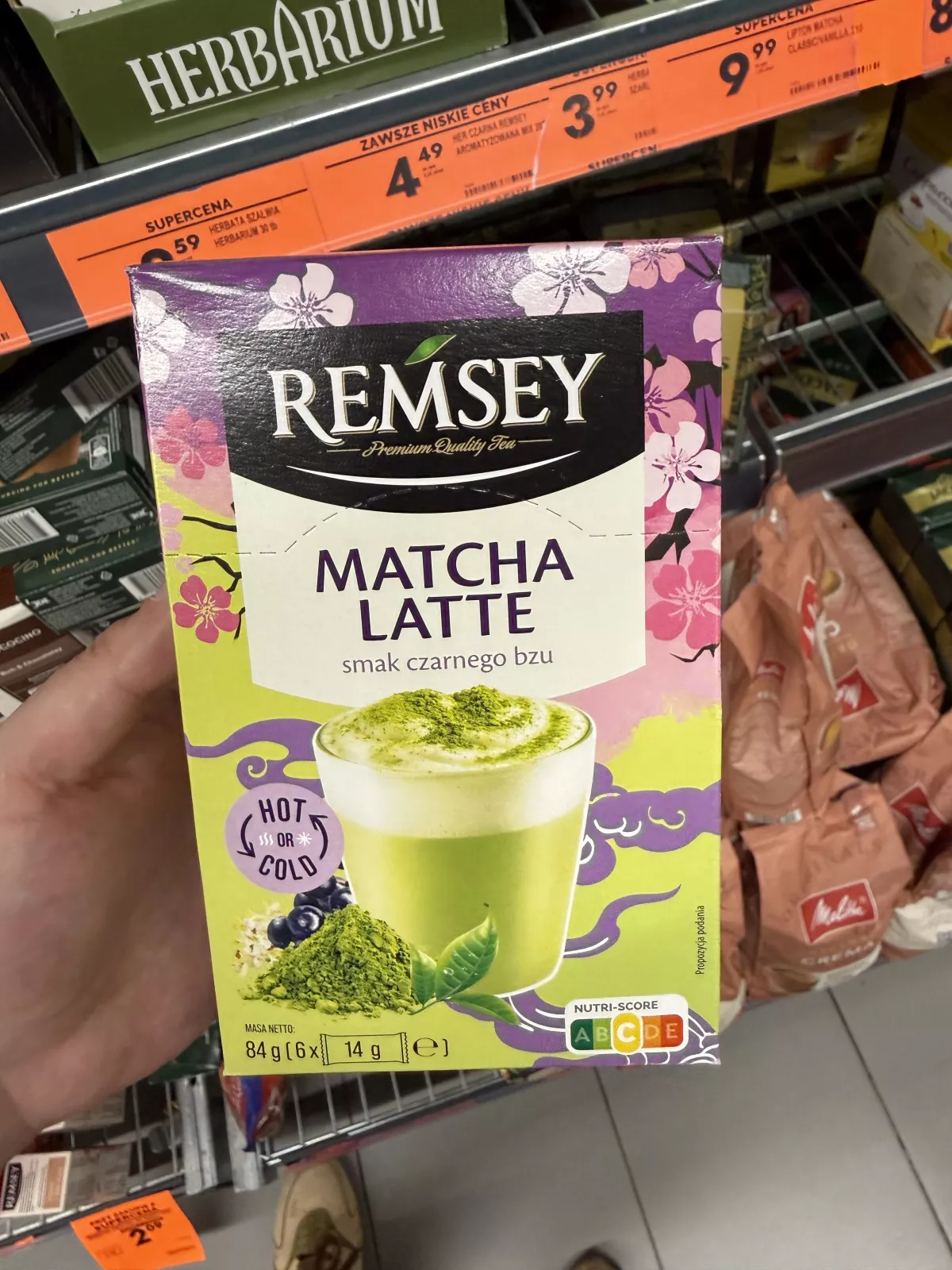 Remsey Matcha Latte smak czarnego bzu | 84g