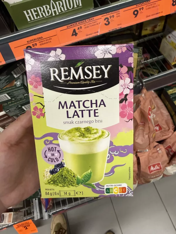 Remsey Matcha Latte smak czarnego bzu | 84g
