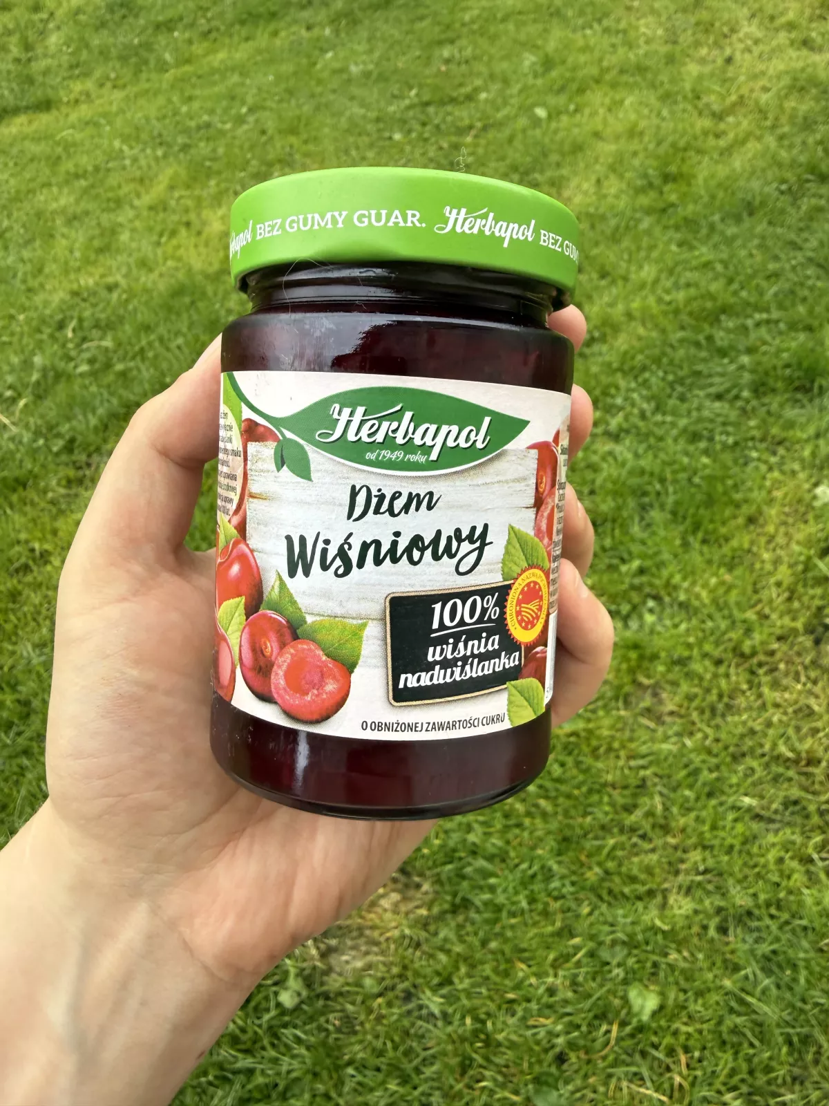 Herbapol Dżem Wiśniowy o obniżonej zawartości cukru | 280g