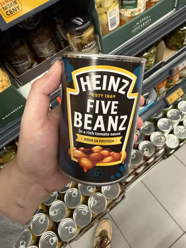 Heinz Five Beanz / 5 rodzajów fasoli w sosie pomidorowym | 415g