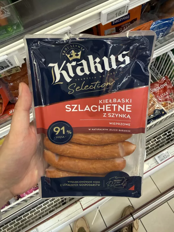 Krakus Selection Kiełbaski Szlachetne z szynką | 270g