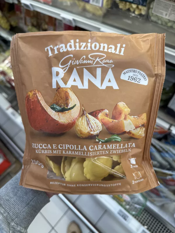 Giovanni Rana Tradizionali Zucca e Cipolla Caramellata / Makaron z nadzieniem z dyni i karmelizowanej cebuli | 250g
