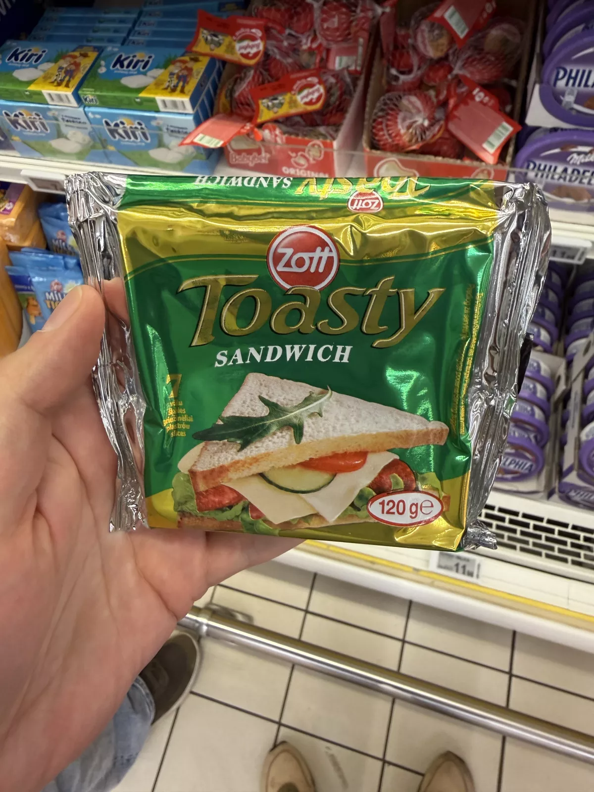 Zott Toasty Sandwich Ser topiony w plastrach | 120g
