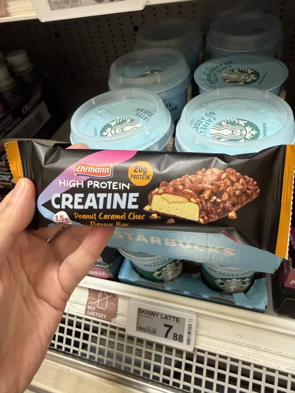 Ehrmann High Protein Creatine Peanut Caramel Choc Flavour Bar | 60g