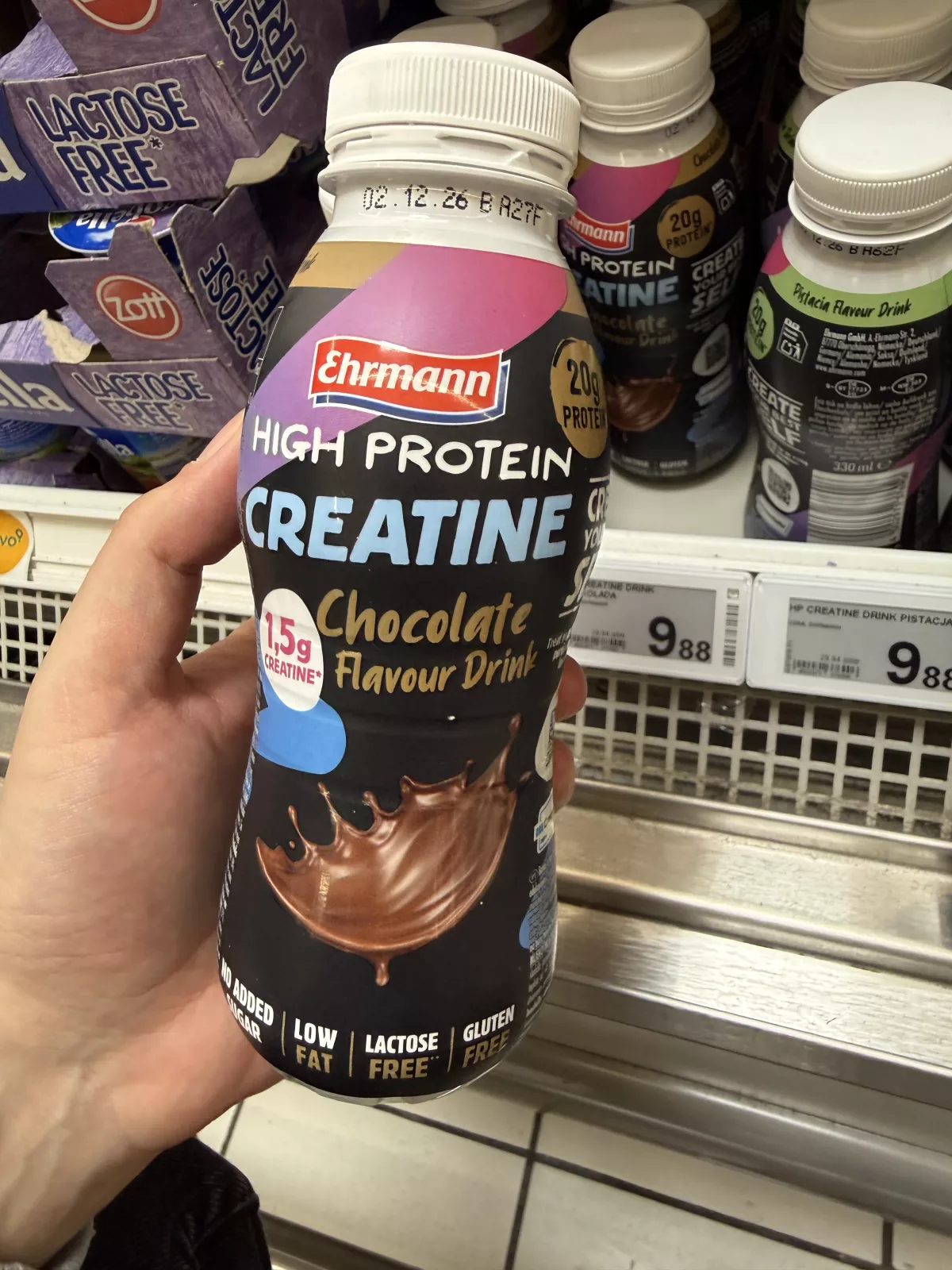 Ehrmann High Protein Creatine Chocolate Flavour Drink | 330ml