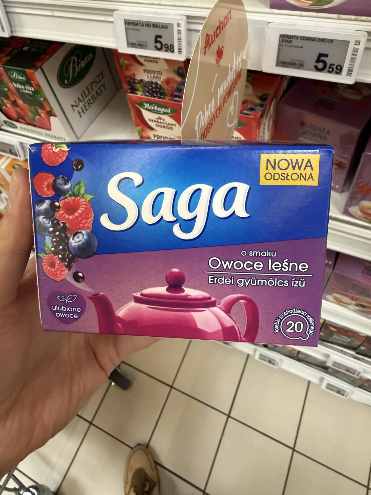 Saga Herbatka owocowa o smaku owoców leśnych | 34g