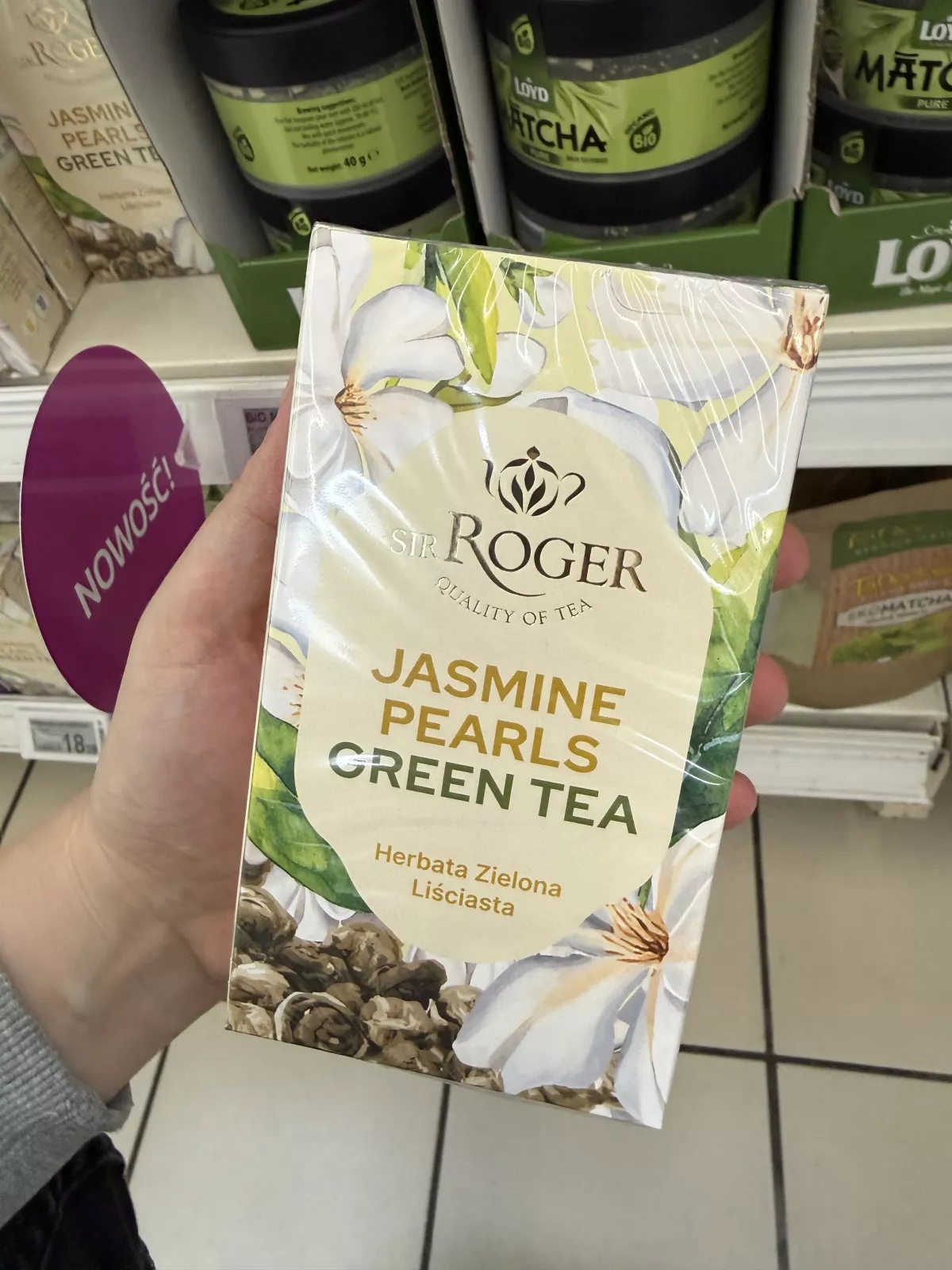 Sir Roger Jasmine Pearls Green Tea Herbata zielona liściasta | 50g