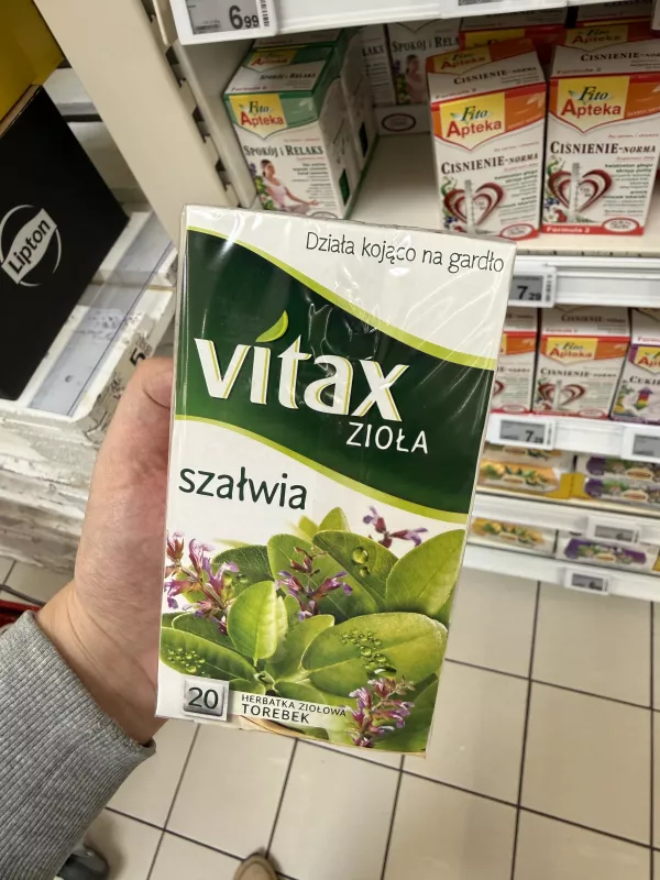 Vitax Zioła Szałwia herbatka ziołowa 20 torebek | 24g
