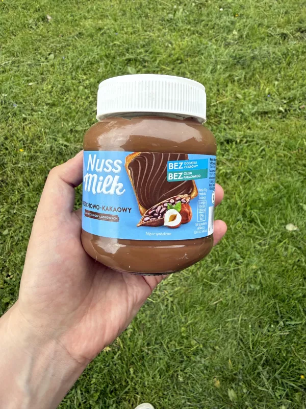 Nuss Milk krem orzechowo-kakaowy bez dodatku cukrów | 350g