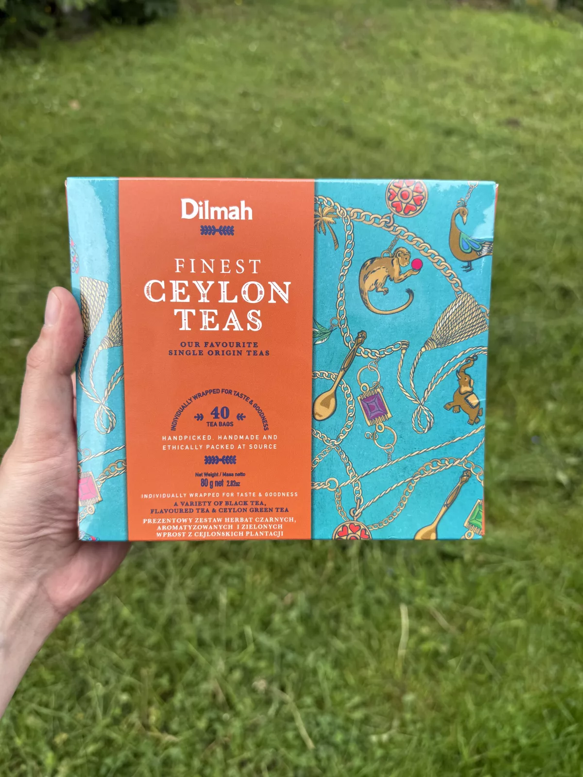 Dilmah Finest Ceylon Teas / Zestaw herbat 40 torebek (w kopertach) | 80g