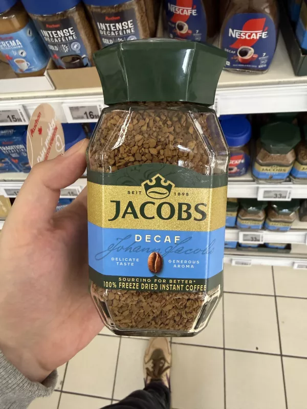Jacobs Decaf kawa rozpuszczalna liofilizowana bezkofeinowa | 100g