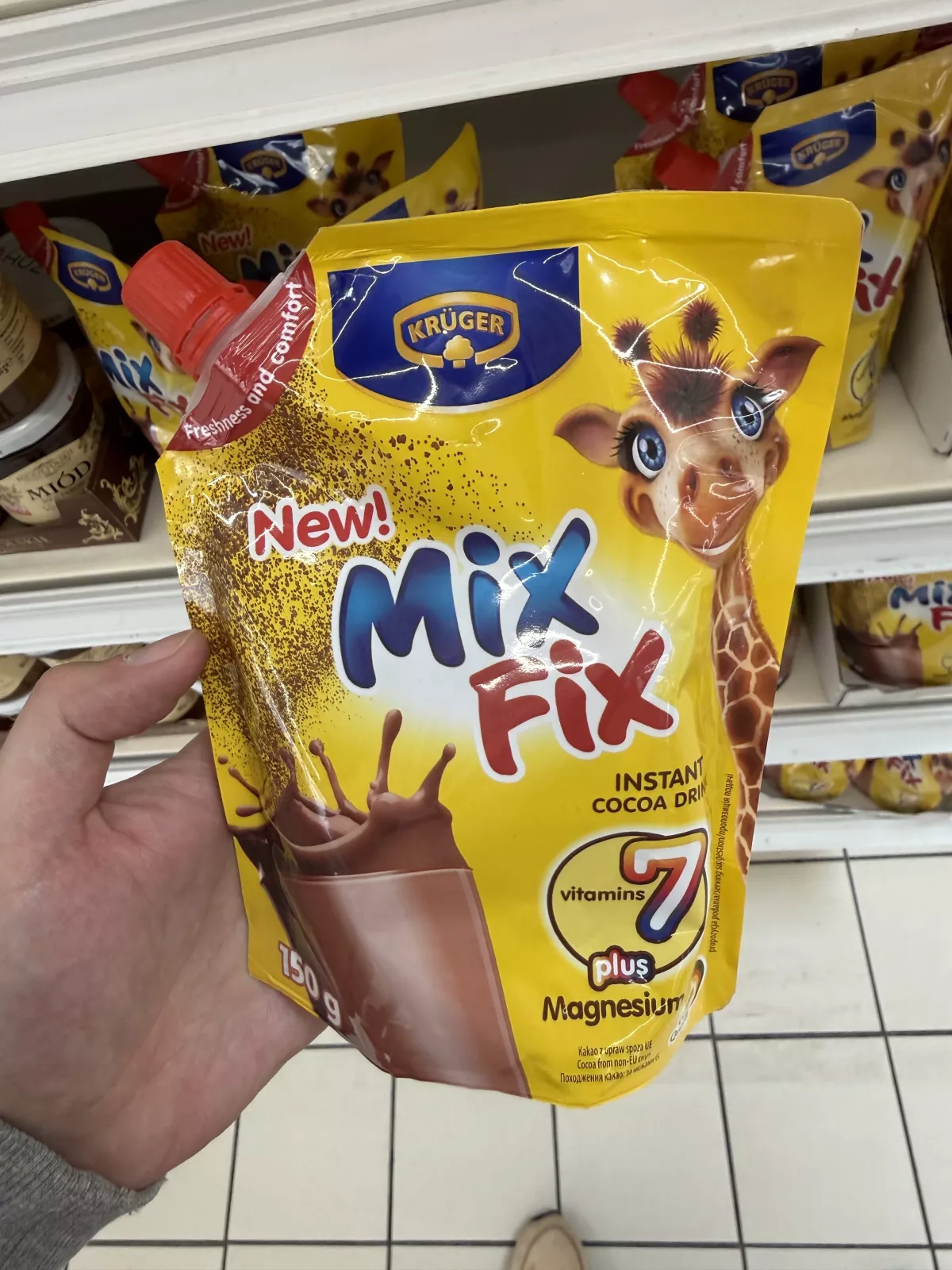 Krüger Mix Fix napój kakaowy instant 7 witamin plus magnez | 150g
