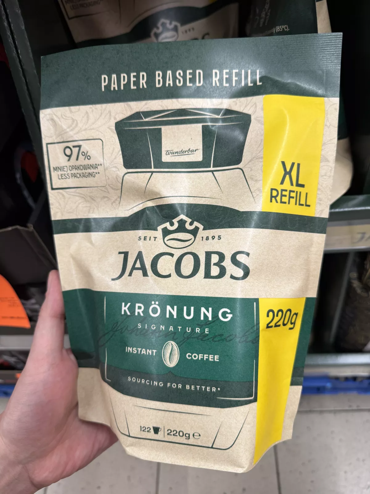 Jacobs Krönung Signature Instant Coffee XL Refill | 220g