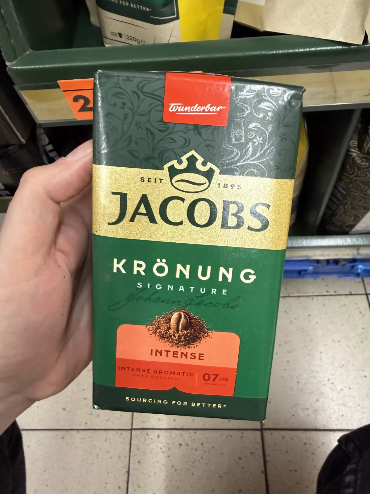 Jacobs Krönung Signature Intense kawa mielona | 250g