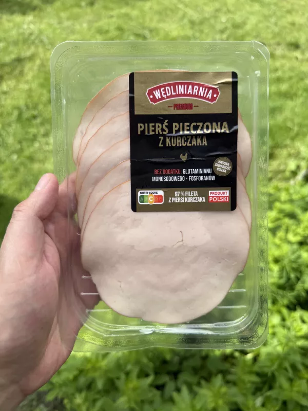 Wędliniarnia Premium Pierś pieczona z kurczaka | 100g