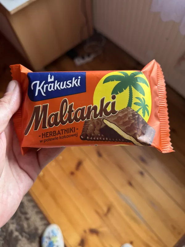 Krakuski Maltanki herbatniki w polewie kakaowej | 80g
