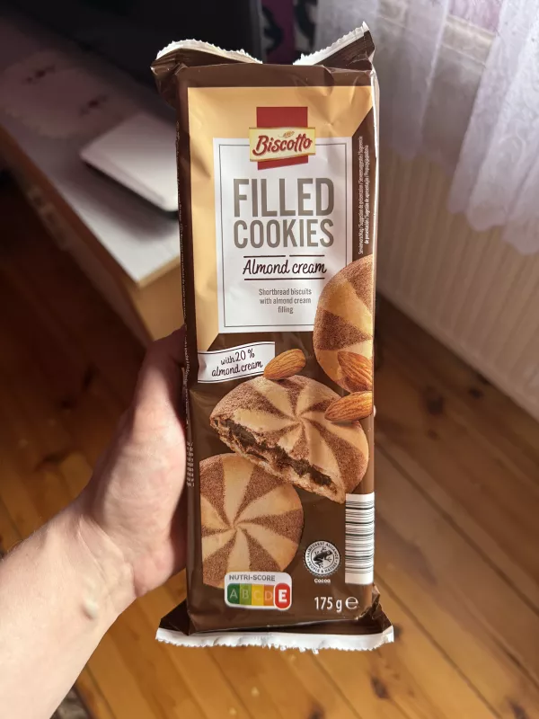 Biscotto Filled Cookies Almond Cream | 175g