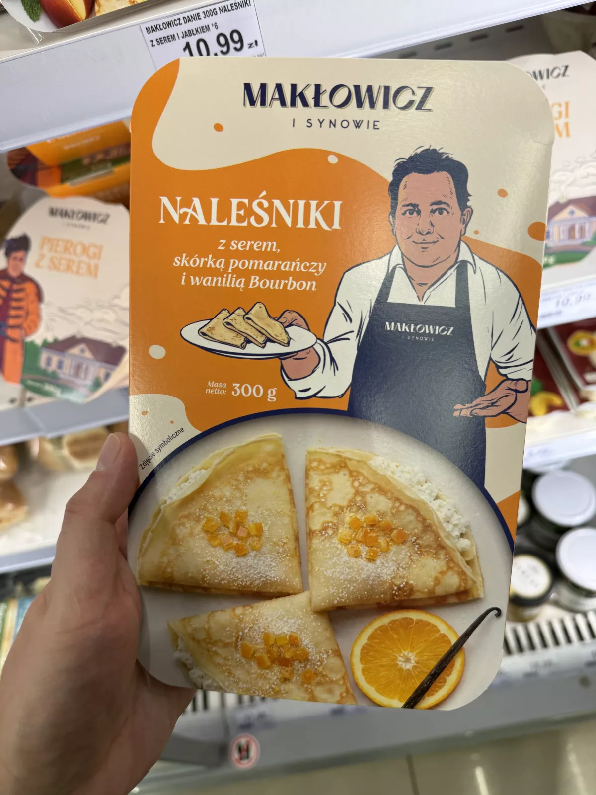 Makłowicz i Synowie Naleśniki z serem, skórką pomarańczy i wanilią Bourbon | 300g