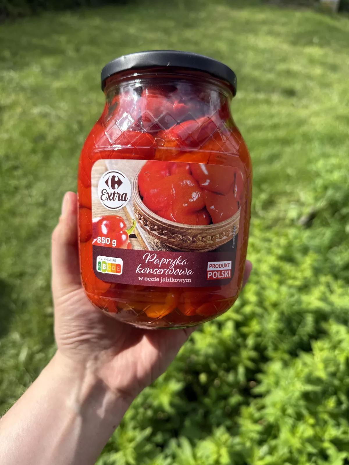 Carrefour Extra Papryka konserwowa w occie jabłkowym | 850g