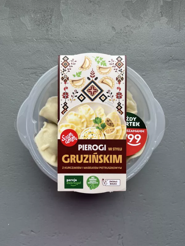 Szamamm Pierogi w stylu gruzińskim z kurczakiem i masełkiem pietruszkowym | 320g