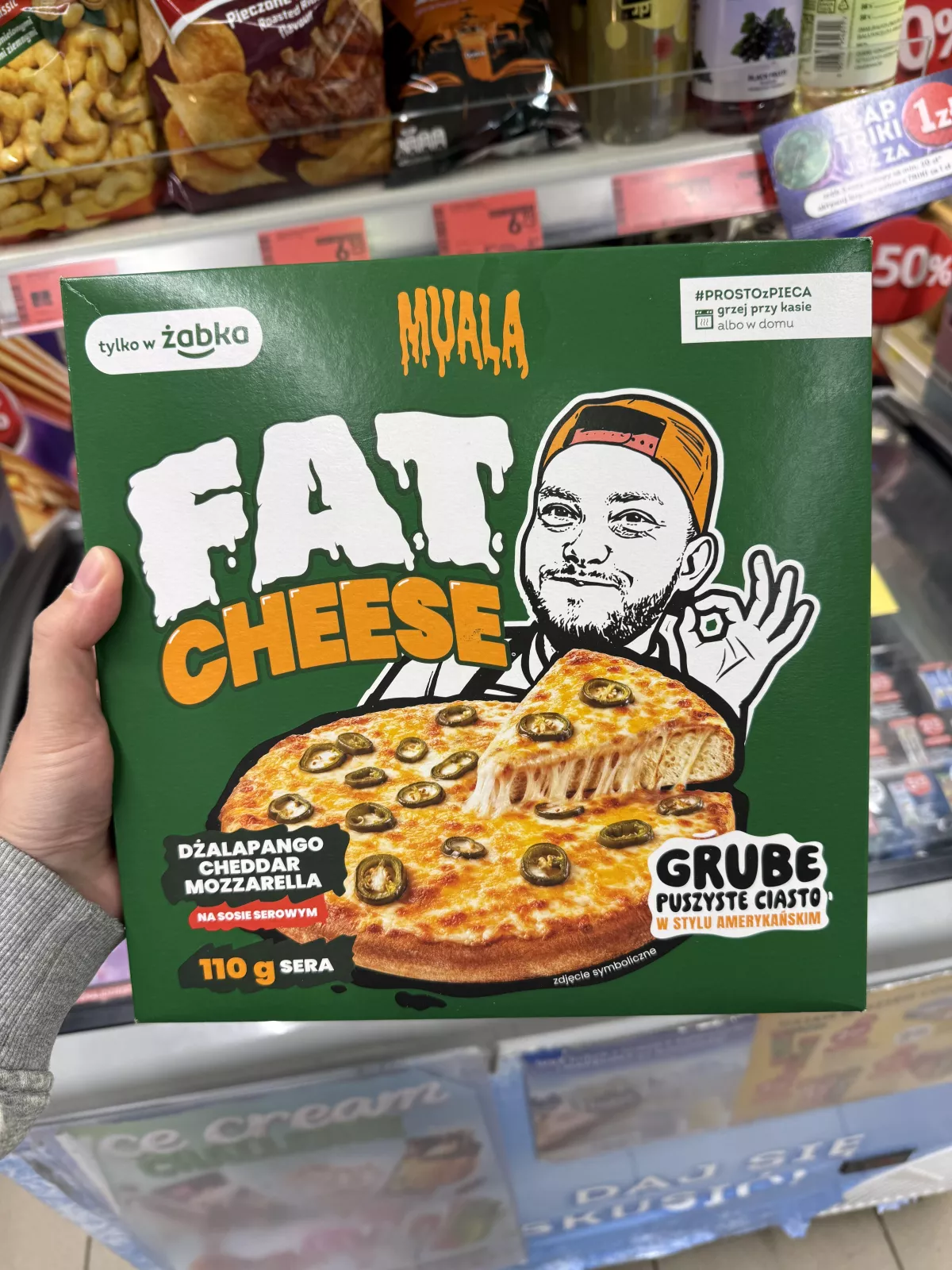Muala Fat Cheese Pizza serowa z cheddarem i jalapeño Książulo | 545g