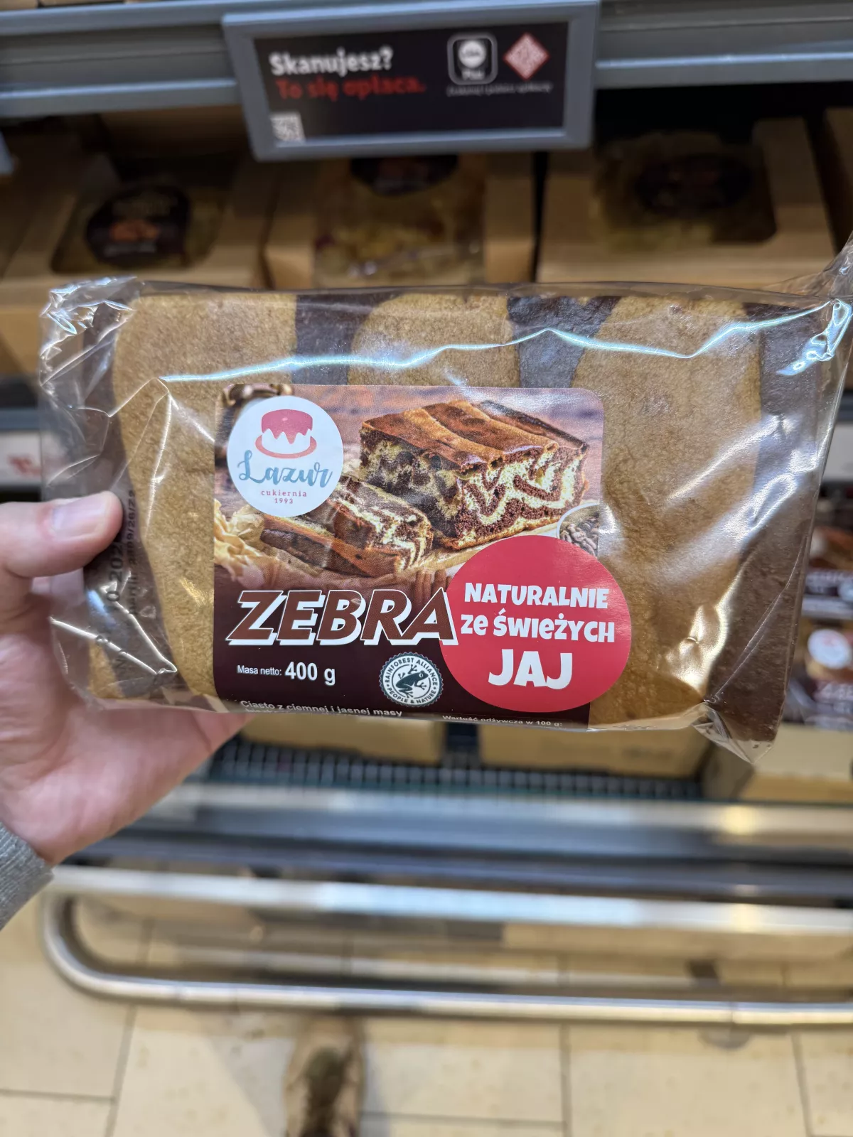 Cukiernia Lazur Ciasto Zebra | 400g