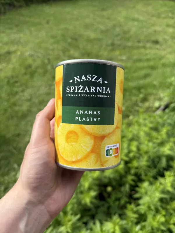 Nasza Spiżarnia Ananas plastry w syropie | 565g
