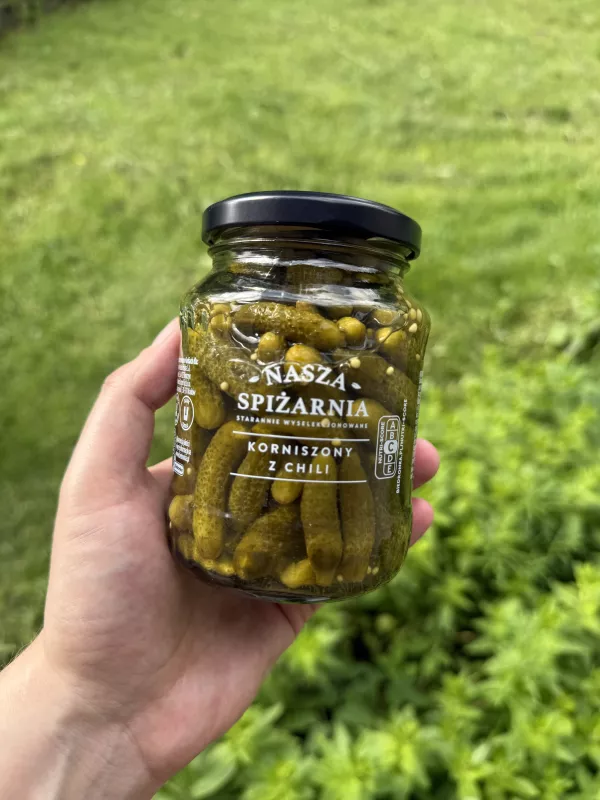 Nasza Spiżarnia Korniszony z chili | 350g