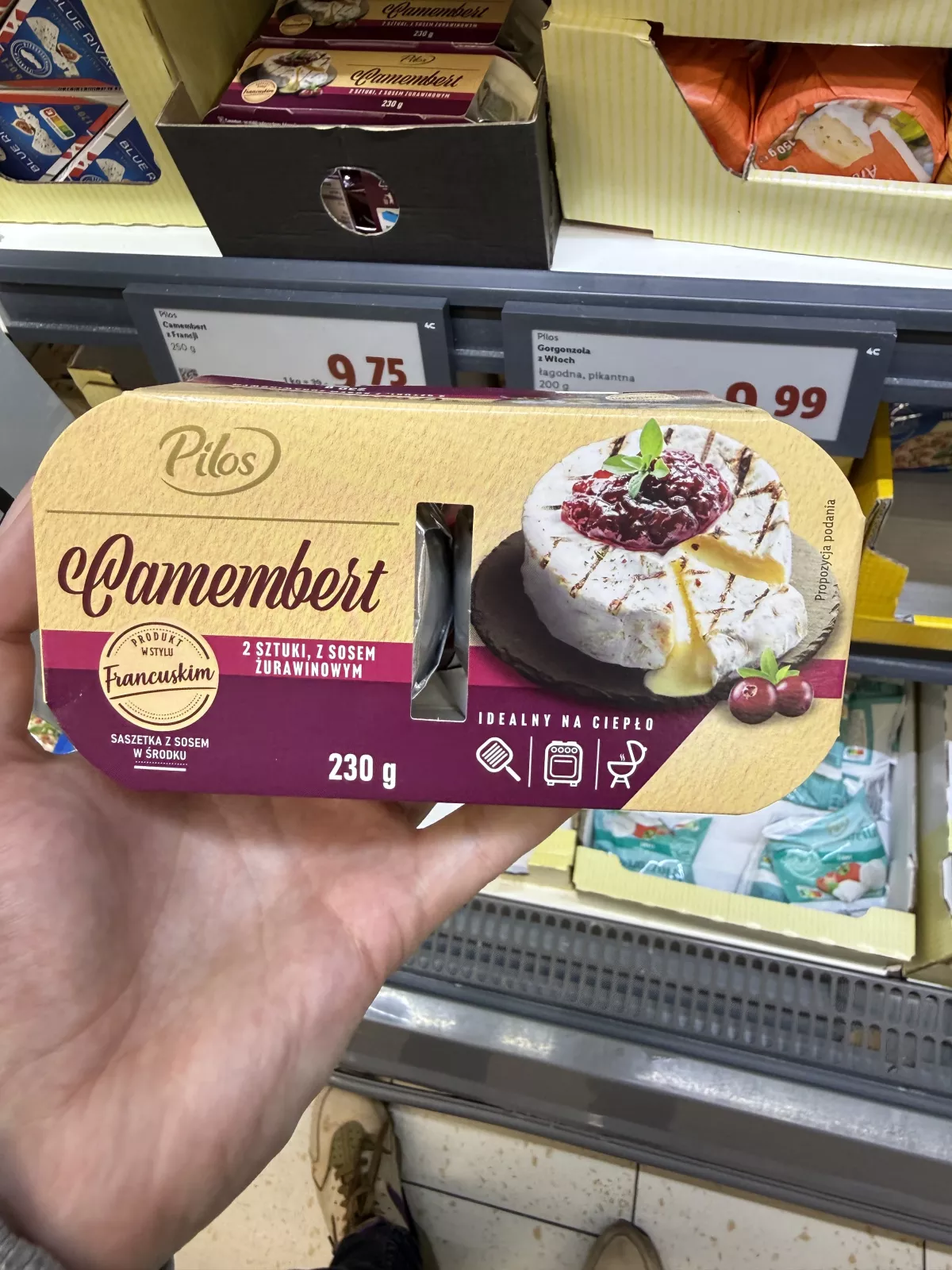 Pilos Camembert 2 sztuki z sosem żurawinowym | 230g