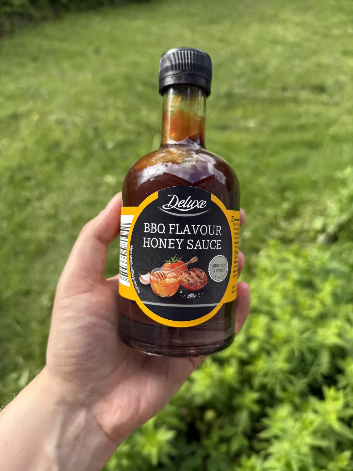 Deluxe BBQ Flavour Honey Sauce / Sos pomidorowy o smaku wędzonym z miodem kwiatowym | 245ml / 300g