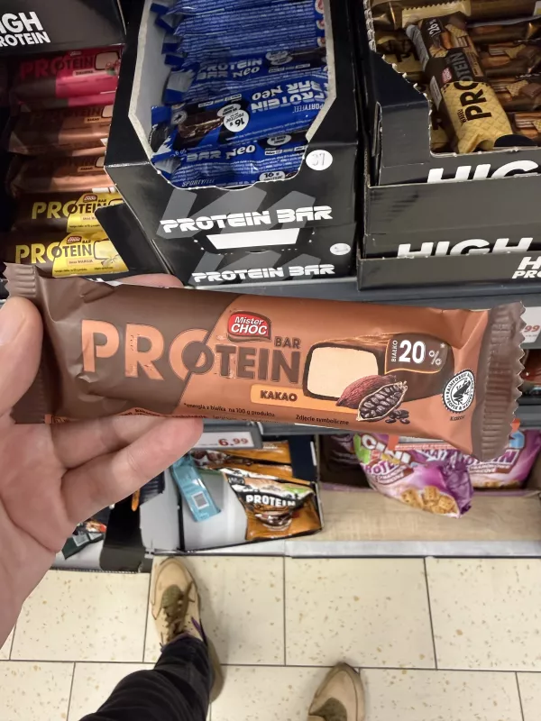Mister Choc Protein Bar Kakao | 50g