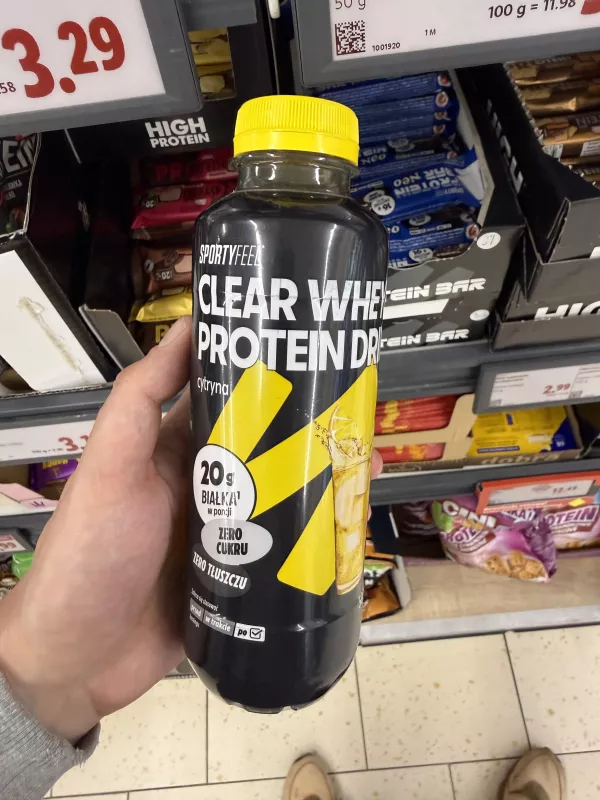 Sportyfeel Clear Whey Protein Drink cytryna | 500ml