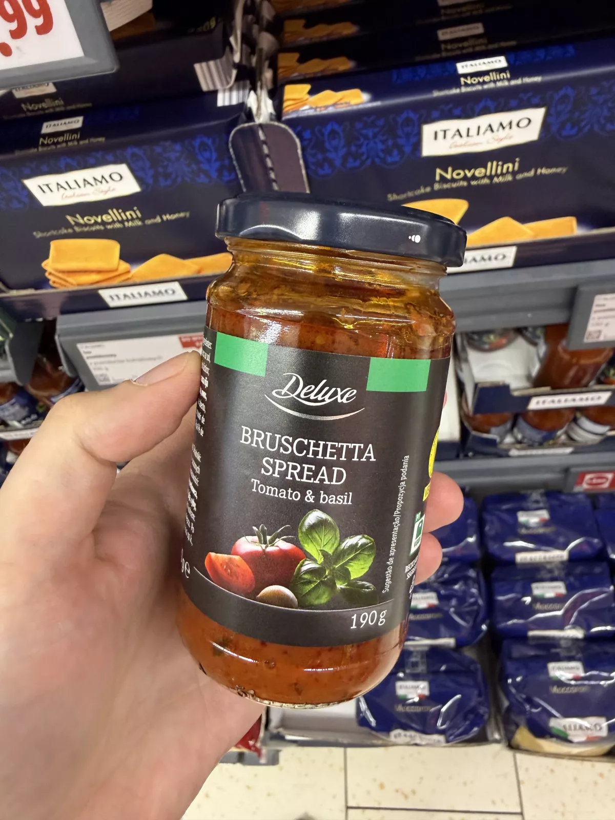 Deluxe Bruschetta Spread Tomato & basil / Pasta pomidorowa z bazylią | 190g
