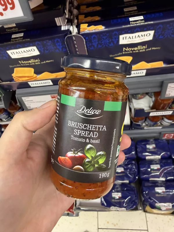 Deluxe Bruschetta Spread Tomato & basil / Pasta pomidorowa z bazylią | 190g