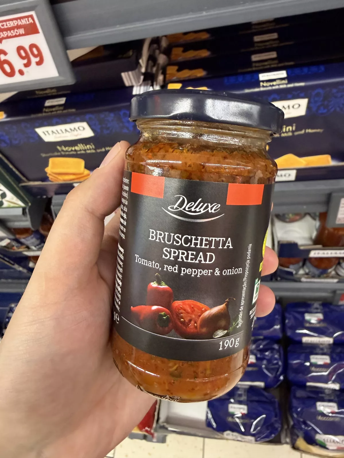 Deluxe Bruschetta Spread Tomato, red pepper & onion / Pasta pomidorowa z czerwoną papryką i cebulą | 190g