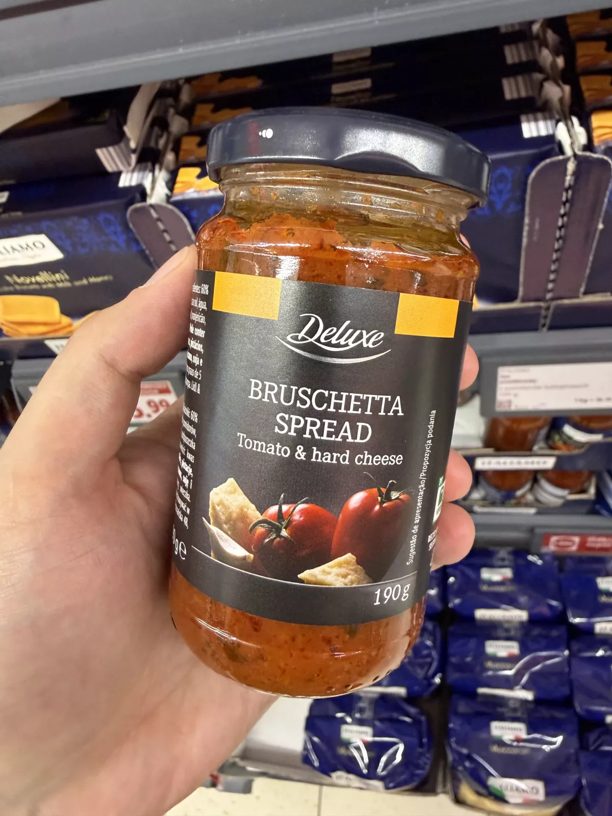 Deluxe Bruschetta Spread Tomato & hard cheese / Pasta pomidorowa z serem | 190g
