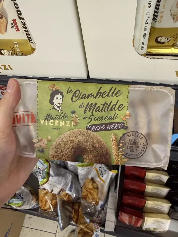 Matilde Vicenzi le Ciambelle di Matilde ai 5 cereali e riso nero / Kruche ciasteczka z 5 ziarnami i czarnym ryżem | 200g