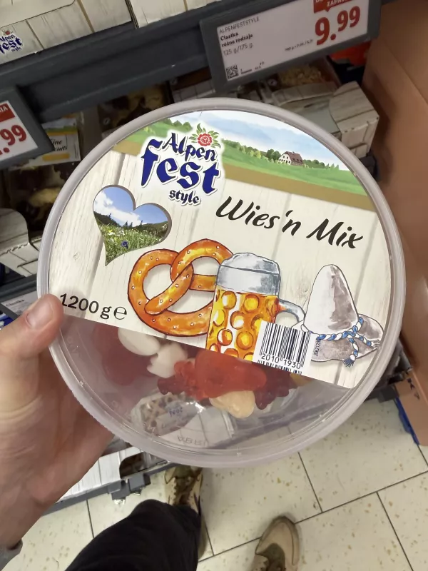 Alpenfest Style Wies’n Mix / Mieszanka żelków i żelków z pianką cukrową | 1200g