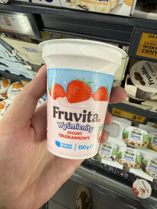 Fruvita Wyśmienity Jogurt truskawkowy | 150g