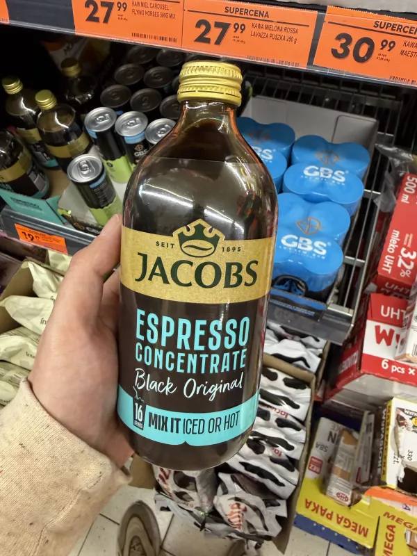Jacobs Espresso Concentrate Black Original / Skoncentrowany napój kawowy | 485ml