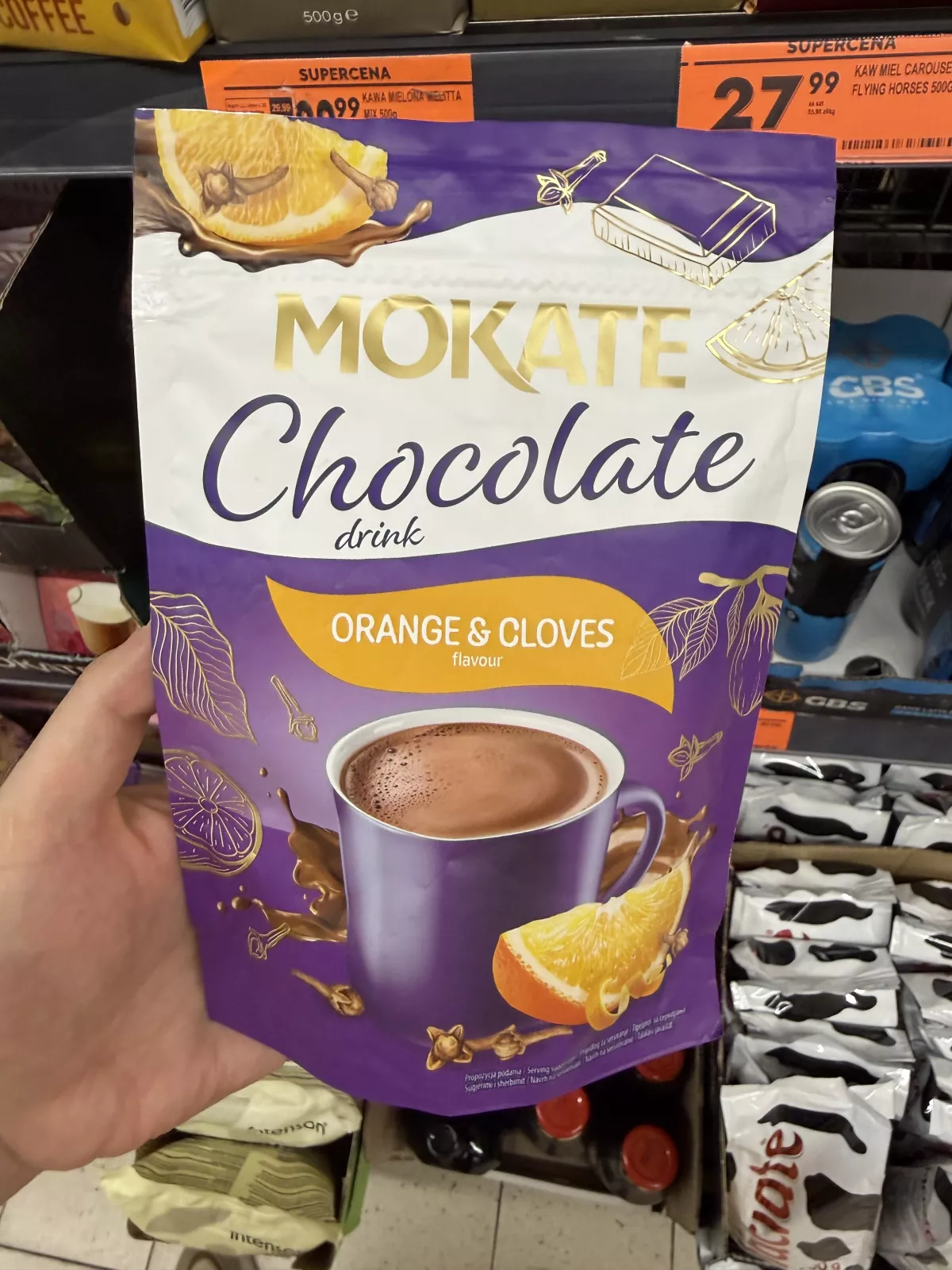 Mokate Chocolate drink Orange & Cloves flavour | 120g