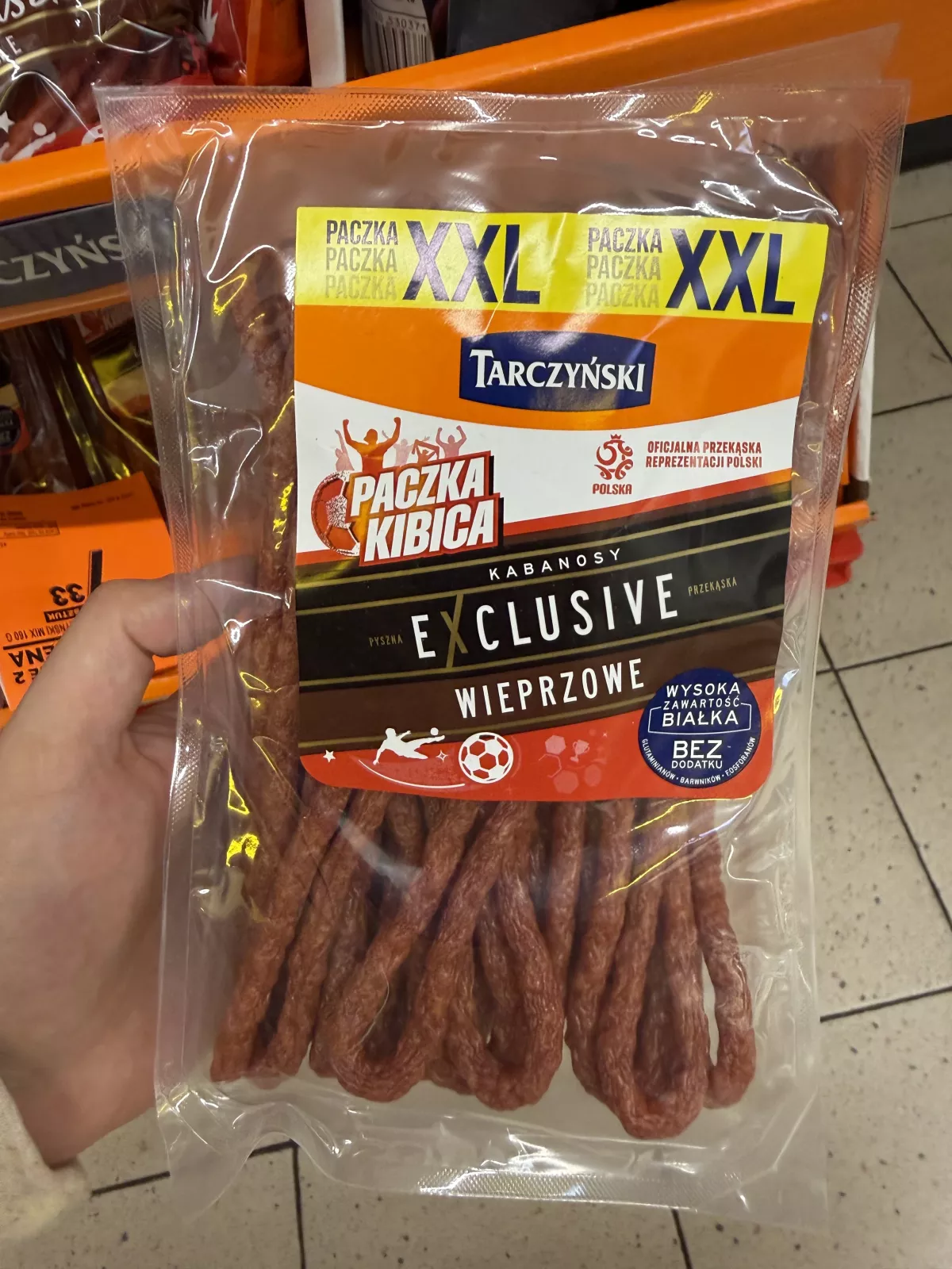 Tarczyński Kabanosy Exclusive Wieprzowe Paczka Kibica XXL | 420g