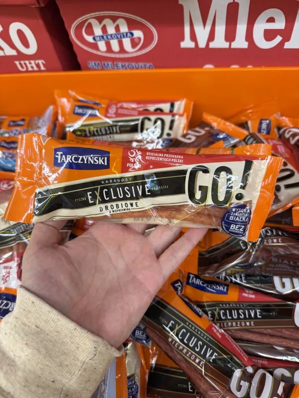 Tarczyński Kabanosy Exclusive Drobiowe z wieprzowiną GO! | 50g