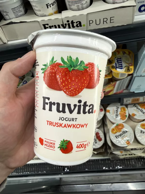 Fruvita Jogurt truskawkowy | 400g